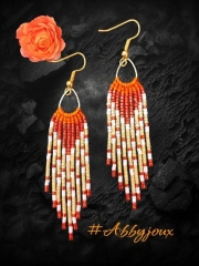 bouclesd'oreilles;abbyroblet;miyuki;faitmain;bohochic;earrings